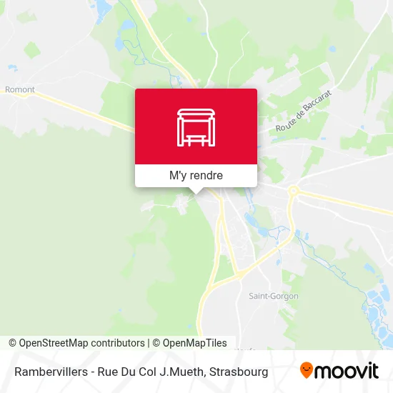 Rambervillers - Rue Du Col J.Mueth plan