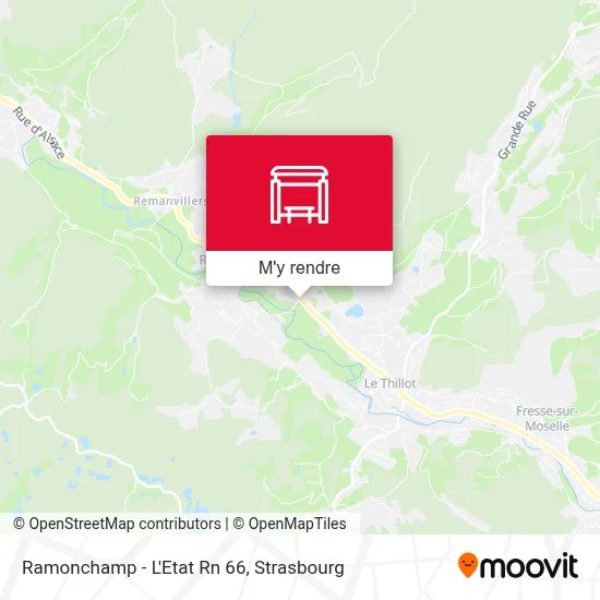 Ramonchamp - L'Etat Rn 66 plan