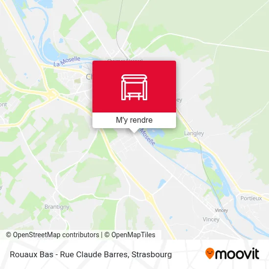 Rouaux Bas - Rue Claude Barres plan