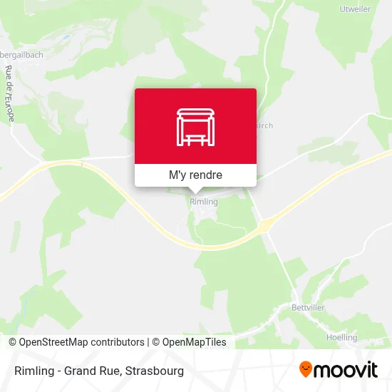 Rimling - Grand Rue plan