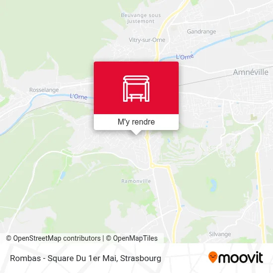 Rombas - Square Du 1er Mai plan