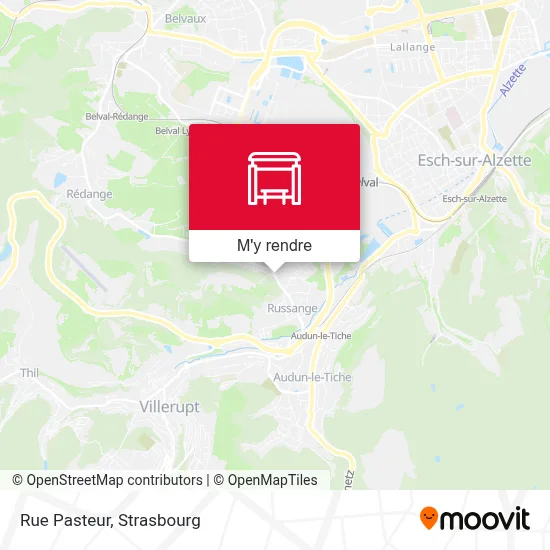 Rue Pasteur plan