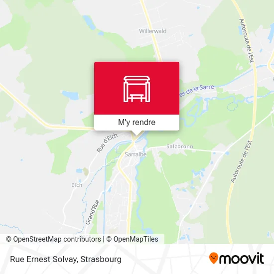 Rue Ernest Solvay plan