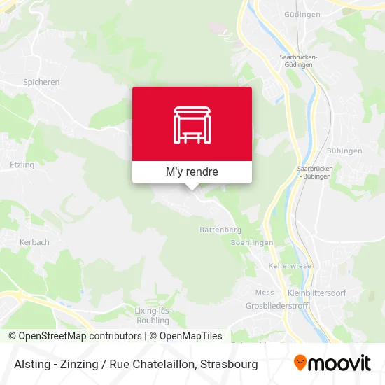 Alsting - Zinzing / Rue Chatelaillon plan