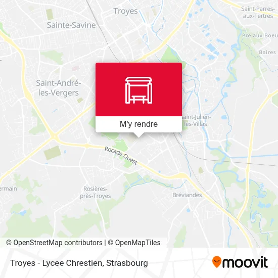 Troyes - Lycee Chrestien plan