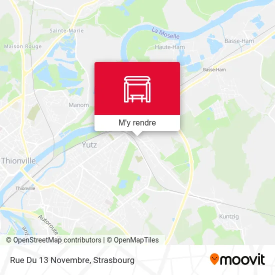 Rue Du 13 Novembre plan