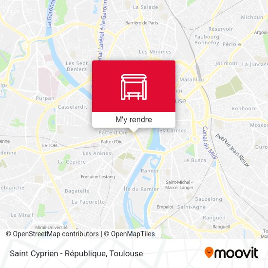 Saint Cyprien - République plan