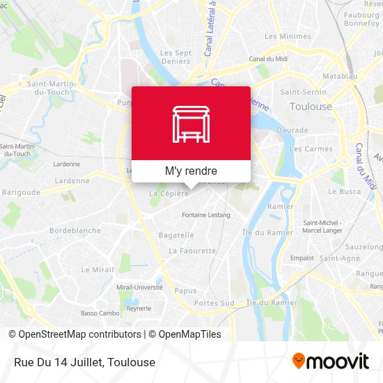 Rue Du 14 Juillet plan