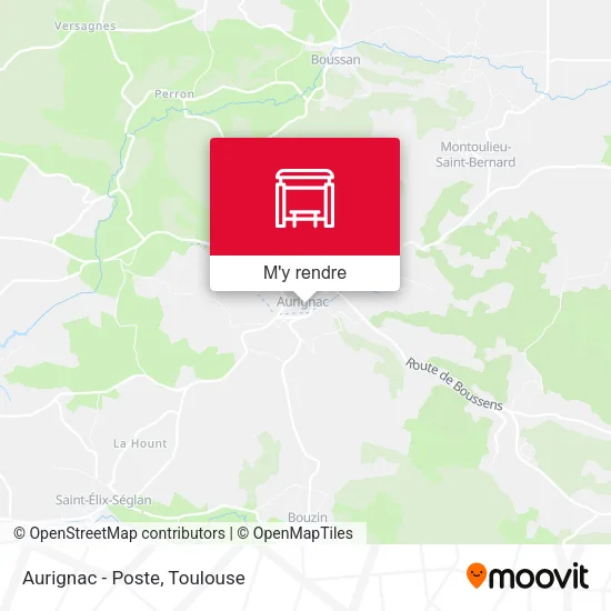 Aurignac - Poste plan