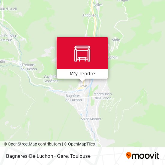 Bagneres-De-Luchon - Gare plan