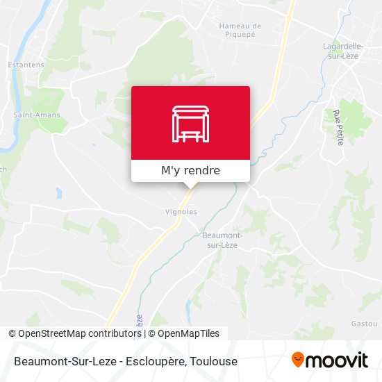 Beaumont-Sur-Leze - Escloupère plan