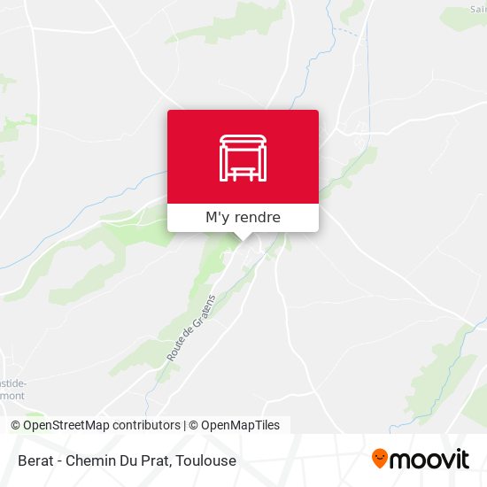 Berat - Chemin Du Prat plan