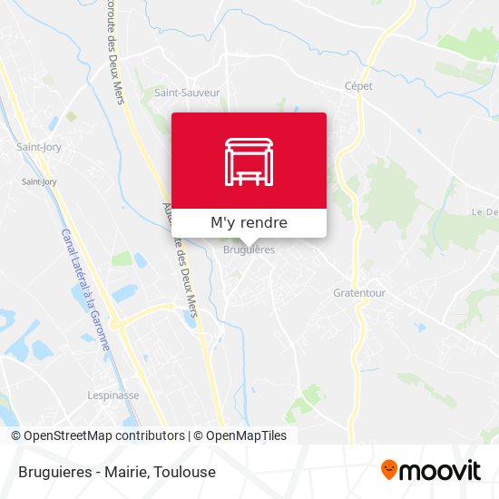 Bruguieres - Mairie plan