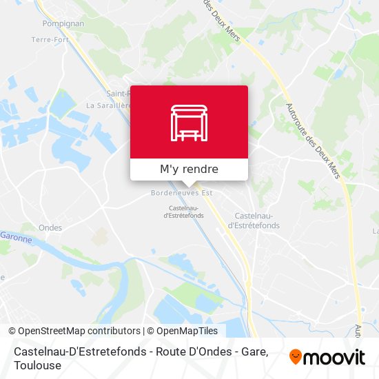 Castelnau-D'Estretefonds - Route D'Ondes - Gare plan