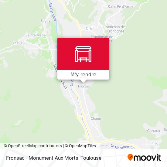 Fronsac - Monument Aux Morts plan