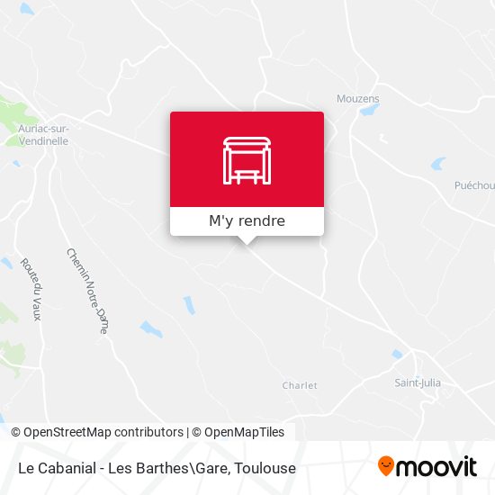 Le Cabanial - Les Barthes\Gare plan