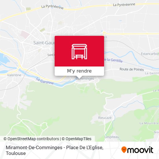 Miramont-De-Comminges - Place De L'Eglise plan