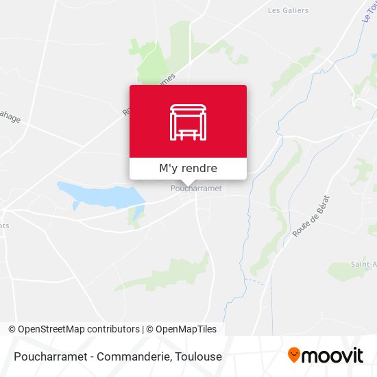 Poucharramet - Commanderie plan