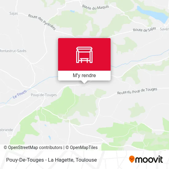 Pouy-De-Touges - La Hagette plan