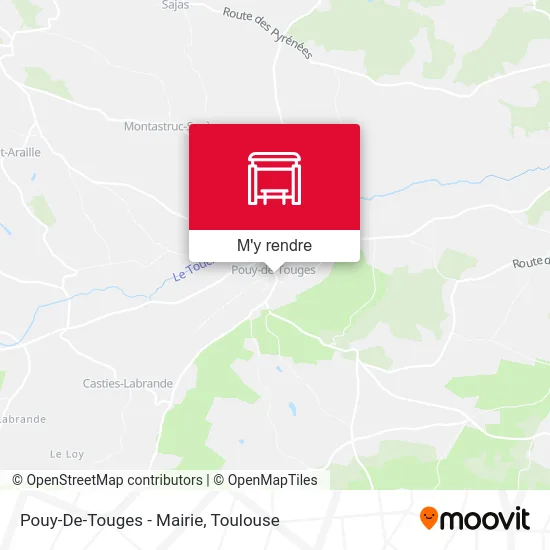 Pouy-De-Touges - Mairie plan