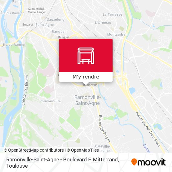 Ramonville-Saint-Agne - Boulevard F. Mitterrand plan