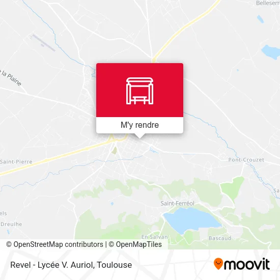 Revel - Lycée V. Auriol plan