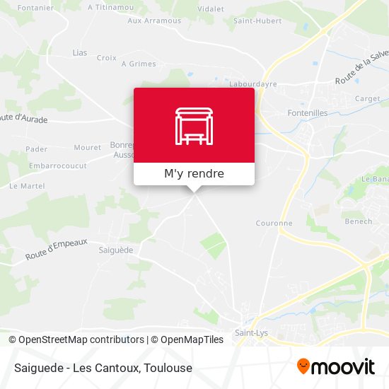 Saiguede - Les Cantoux plan