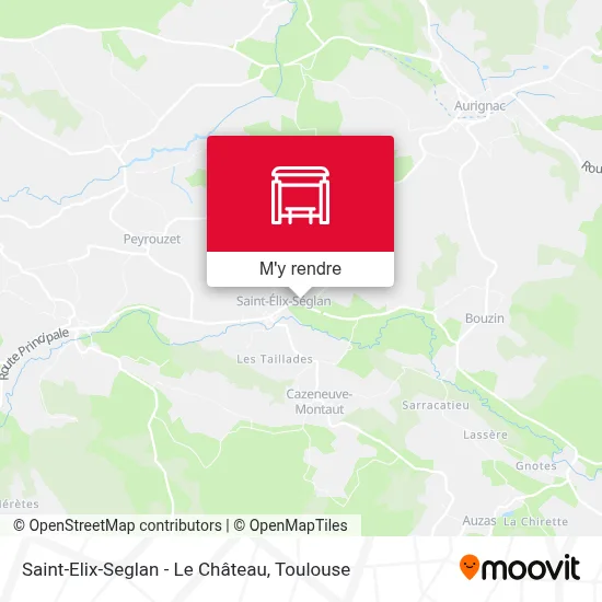 Saint-Elix-Seglan - Le Château plan