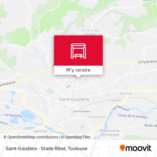 Saint-Gaudens - Stade Ribet plan