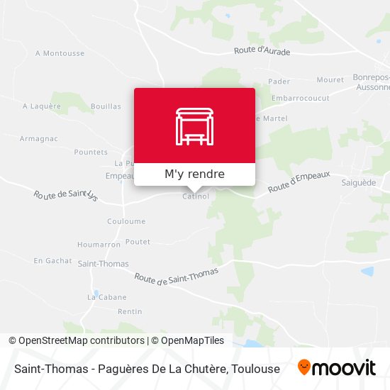 Saint-Thomas - Paguères De La Chutère plan