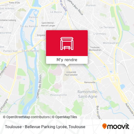 Toulouse - Bellevue Parking Lycée plan
