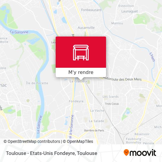 Toulouse - Etats-Unis Fondeyre plan