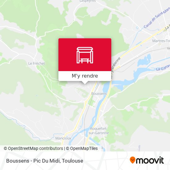 Boussens - Pic Du Midi plan