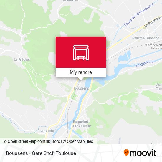 Boussens - Gare Sncf plan