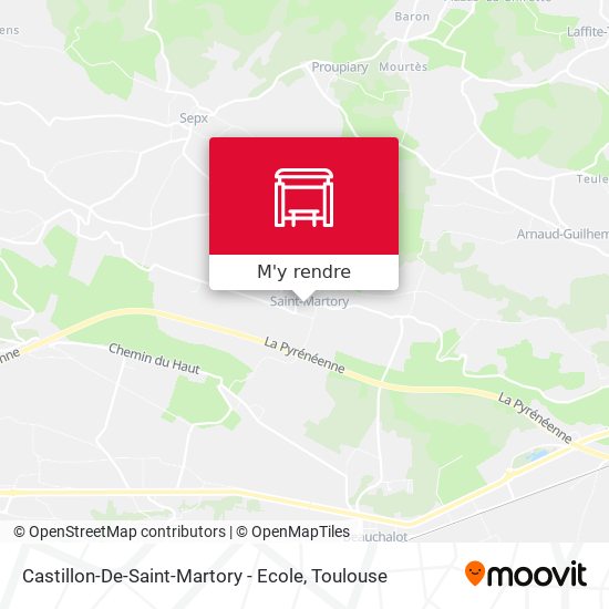 Castillon-De-Saint-Martory - Ecole plan