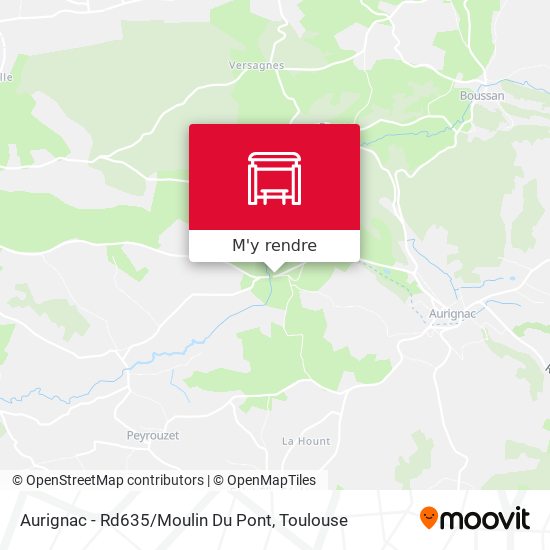Aurignac - Rd635 / Moulin Du Pont plan