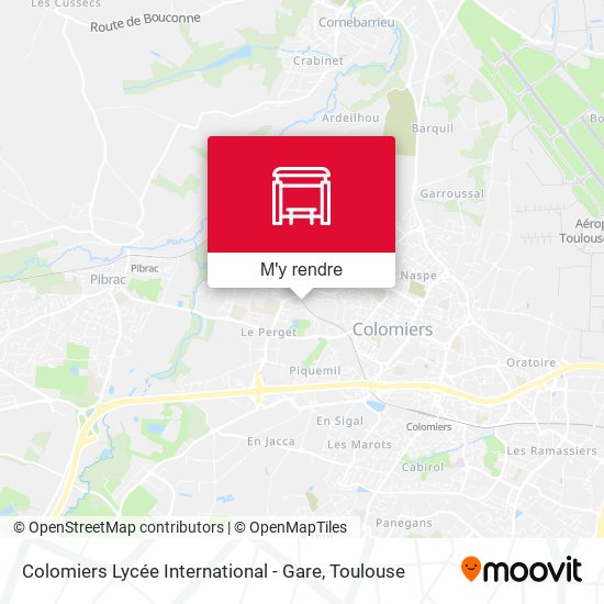 Colomiers Lycée International - Gare plan
