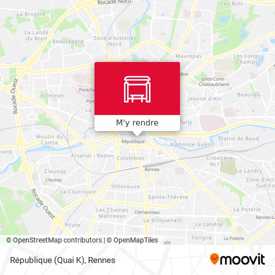 République (Quai K) plan
