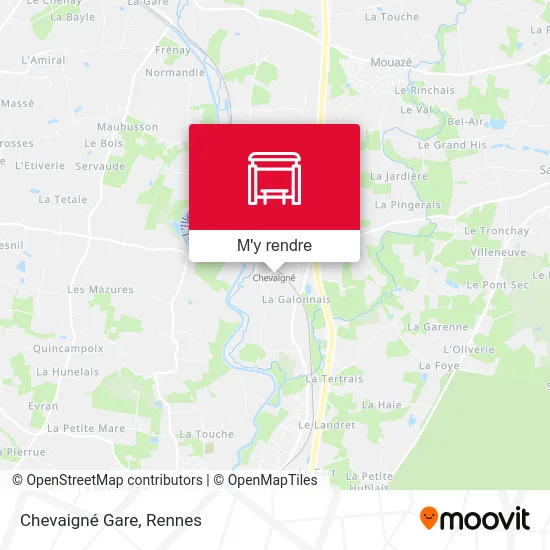 Chevaigné Gare plan