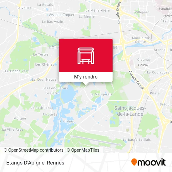 Etangs D'Apigné plan