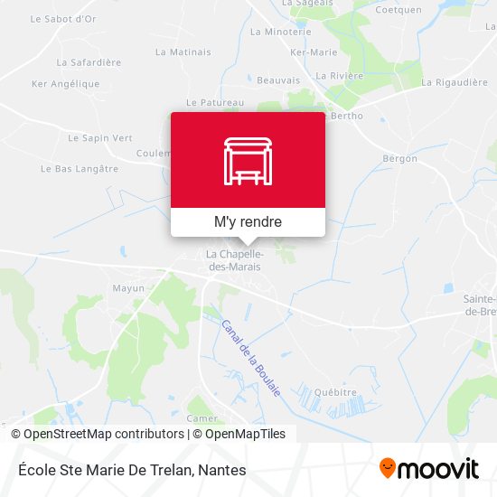 École Ste Marie De Trelan plan