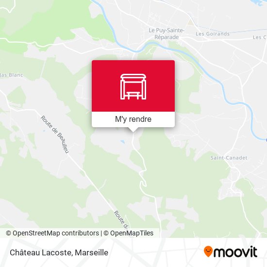 Château Lacoste plan