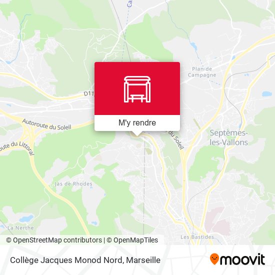 Collège Jacques Monod Nord plan