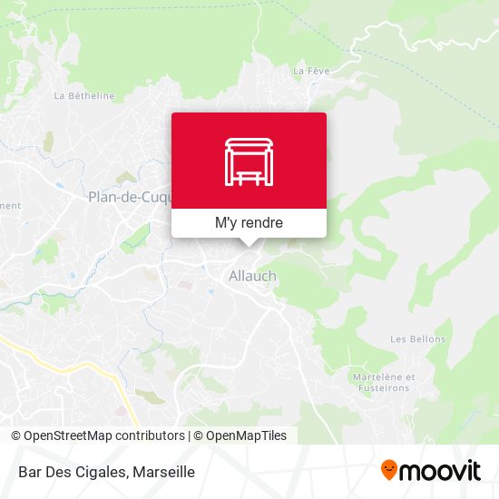 Bar Des Cigales plan