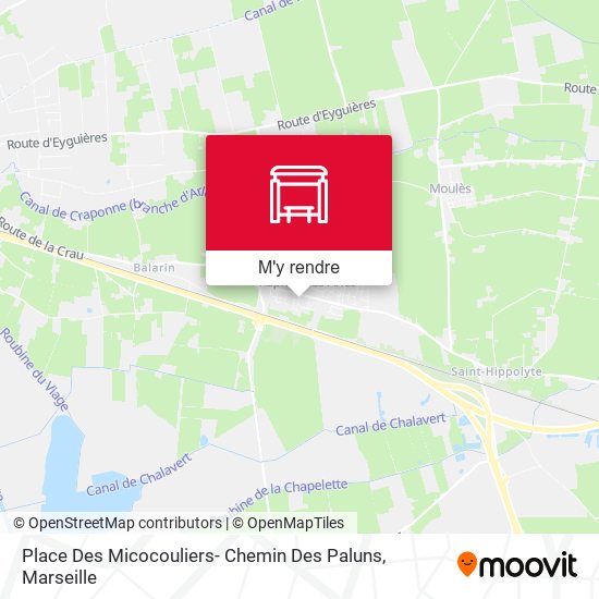 Place Des Micocouliers- Chemin Des Paluns plan