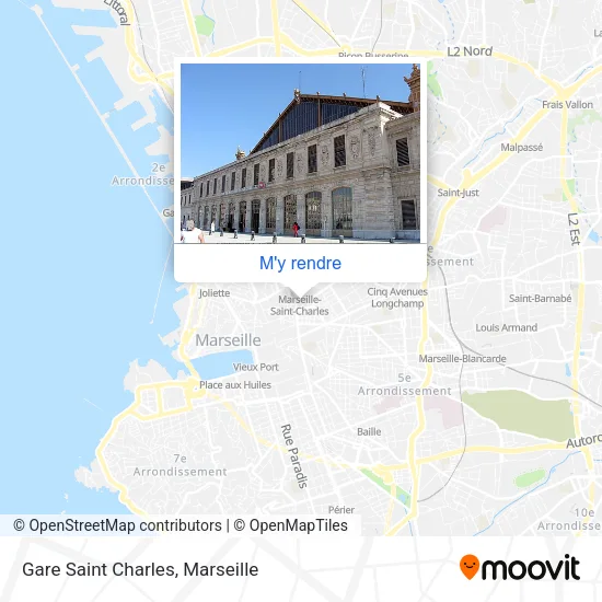 Gare Saint Charles plan