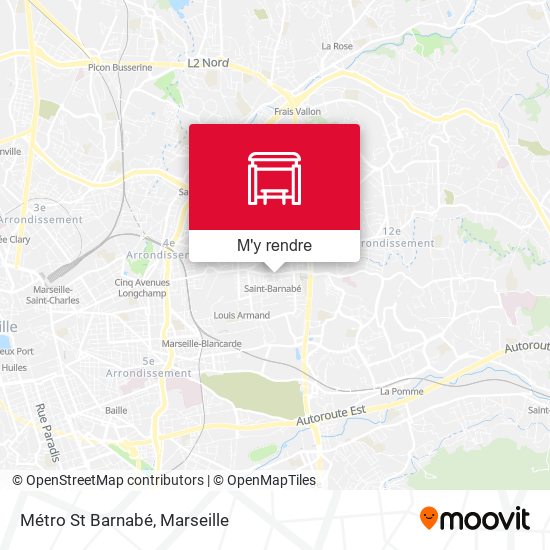 Métro St Barnabé plan