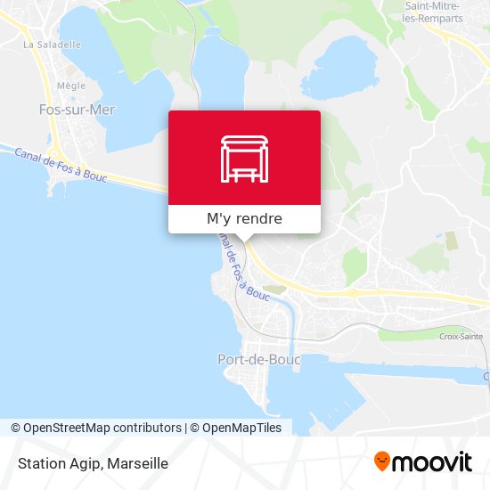 Station Agip plan