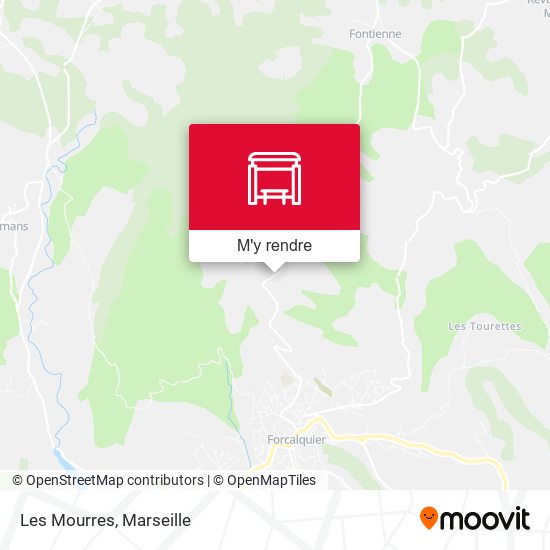 Les Mourres plan