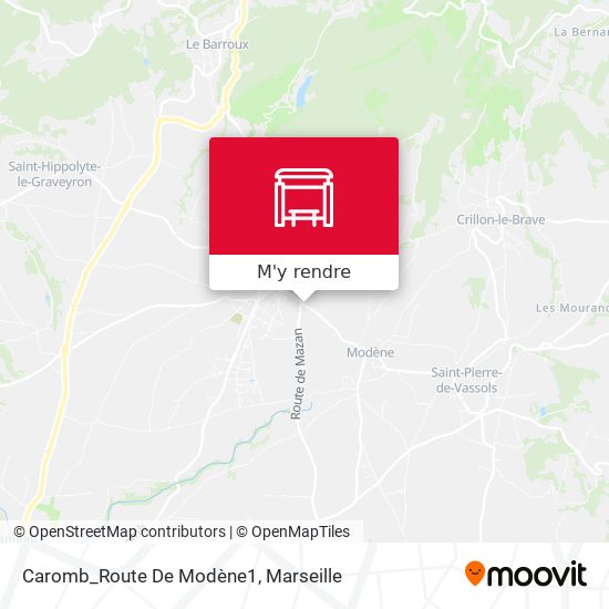 Caromb_Route De Modène1 plan